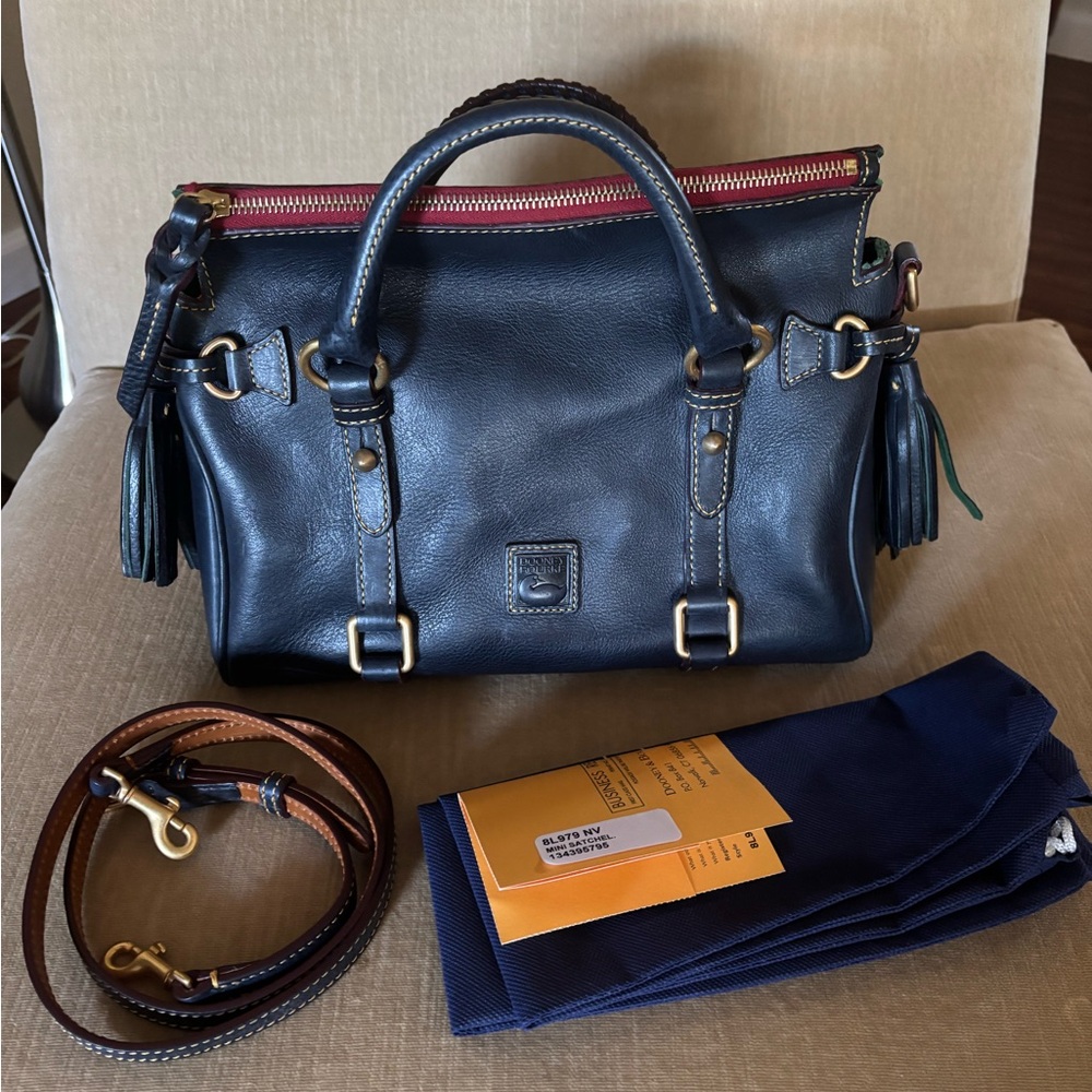 Dooney & Bourke Dark Navy mini Satchel never used